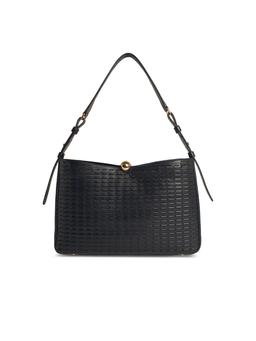 Furla Large sfera Soft Black Leather Bag