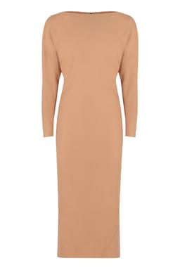 Alberta Ferretti Elegant Long Dress In Soft Fabric