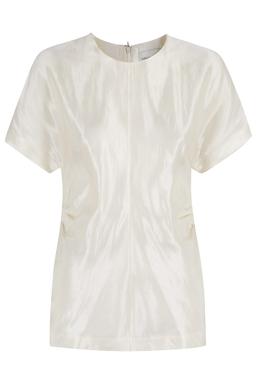 Loulou Studio Fitted Short Sleeved Blouse