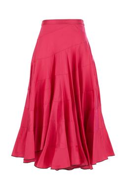 Tory Burch Fuchsia Silk Skirt