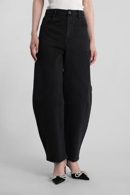 self-portrait Jeans In Black Cotton