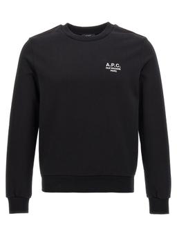 A. P.C. rue Madame Black Cotton Sweatshirt