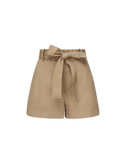 Moncler Pleat Detailed Belted Shorts