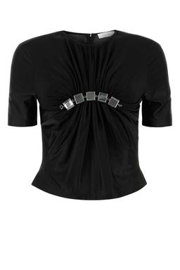 Paco Rabanne Black Stretch Viscose Top