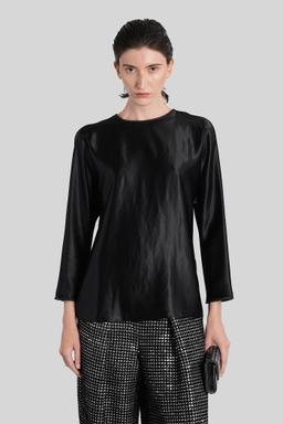 Giorgio Armani Blouse In Black Silk