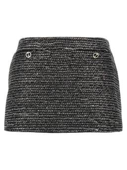 Gucci Lamé Tweed Skirt