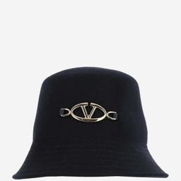 Valentino Garavani Midnight Blue Felt Bucket Hat