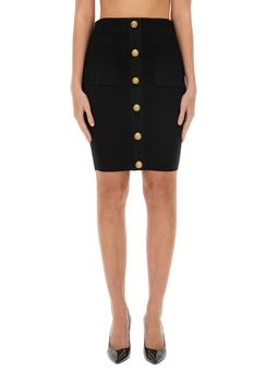 Balmain vichy Knit Skirt