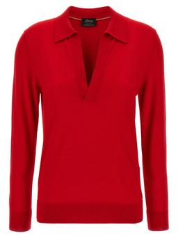 Brioni Cashmere And Silk Polo Shirt