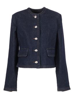 7 For All Mankind Lady Jacket Smoove With Exposed Buttons