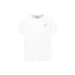 Etro White Cotton T-shirt For Girl Pegasus