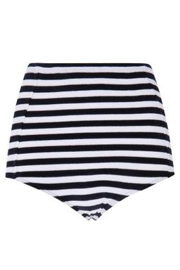 Fiorucci Striped Mini Shorts