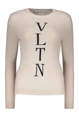 Valentino Garavani Long Sleeve Crew-neck Sweater