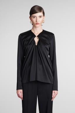 Lanvin Black Triacetate Blend Blouse