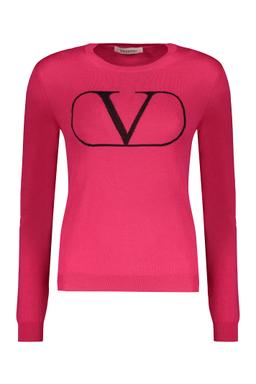 Valentino Garavani Long Sleeve Crew-neck Sweater
