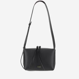 Jil Sander Leather Shoulder Bag With Logo