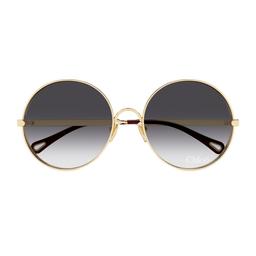Chloé Ch0321s Aly Linea Chloé 005 Gold Grey Sunglasses