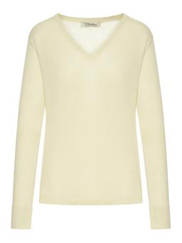 'S Max Mara Linen V-neck Sweater