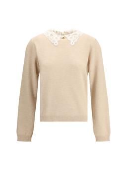 Fabiana Filippi Lace Collar Sweater