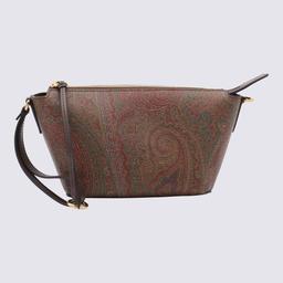 Etro Brown Cotton Arnica Mini Shoulder Bag
