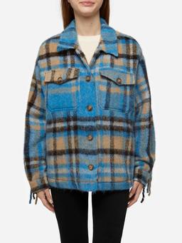 MC2 Saint Barth Woman Overshirt Jacket With Fringes