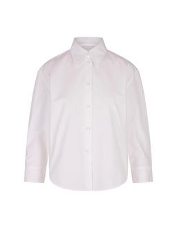 Jil Sander White Poplin Cropped Shirt