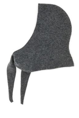 Ganni Grey Stretch Alpaca Blend Beanie