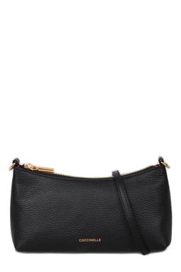 Coccinelle Aura Logo Debossed Shoulder Bag