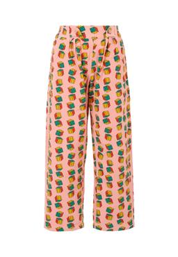 Bobo Choses Pink Trousers For Girl With Dice