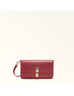 Furla Iride S Leather Bag, Cherry Color