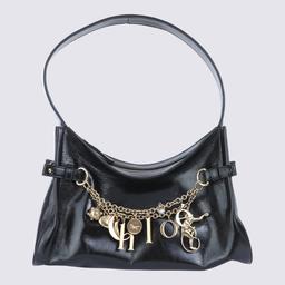 Chloé Black Leather Hobo Shoulder Bag