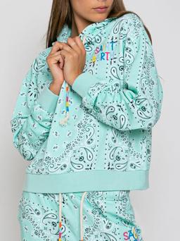 MC2 Saint Barth Cotton Bandanna Hoodie With Saint Barth Embroidery