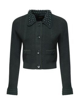 Pinko Cropped Knit Jacket