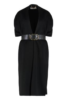 Elisabetta Franchi Mantle In Wool Fabric Double