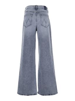 Mother the Ditcher Roller Sneak Grey Jeans With Logo Embroidery On The Rear And Logo Patch On The Rear In Denim Woman