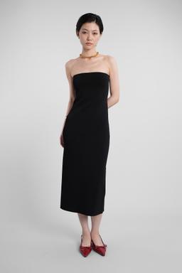 Anine Bing Rosa Long Dress In Black Viscose