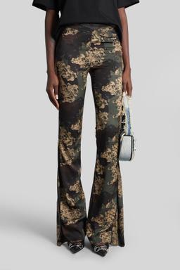 Diesel P-affal Pants In Camouflage Viscose