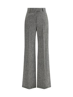 Valentino Bottonato Natté Wool Trousers