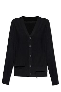 Mm6 Maison Margiela Cardigan With Wool Trim