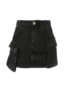 Richmond Black Skirt For Girl With Logo