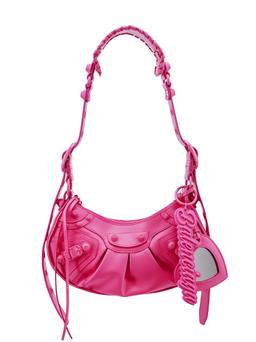 Balenciaga Fuchsia Leather Le Cagole Xs Shoulder Bag