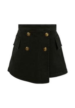 Balmain Black Shorts For Girl With Buttons