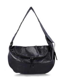 Low Classic Leather Hobo Bag With Zip