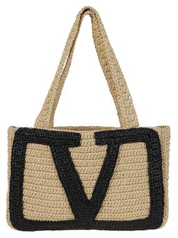 Valentino Garavani Medium Tote Viva Superstar Crochet Rafia