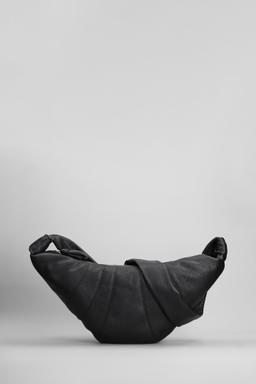 Lemaire Medium Croissant Shoulder Bag In Black Leather
