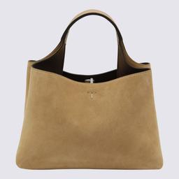 Tod's Beige Suede Top Handle Bag