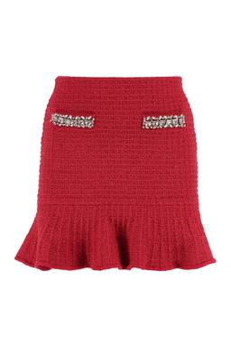 self-portrait Knitted Mini Skirt