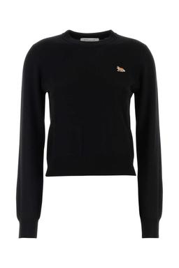 Maison Kitsuné Black Wool Sweater
