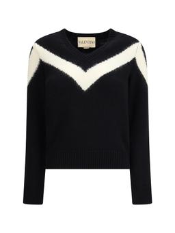 Valentino Wool Sweater With A Bow At The Back