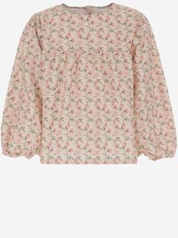 Babe & Tess Cotton Dress With Floral Pattern